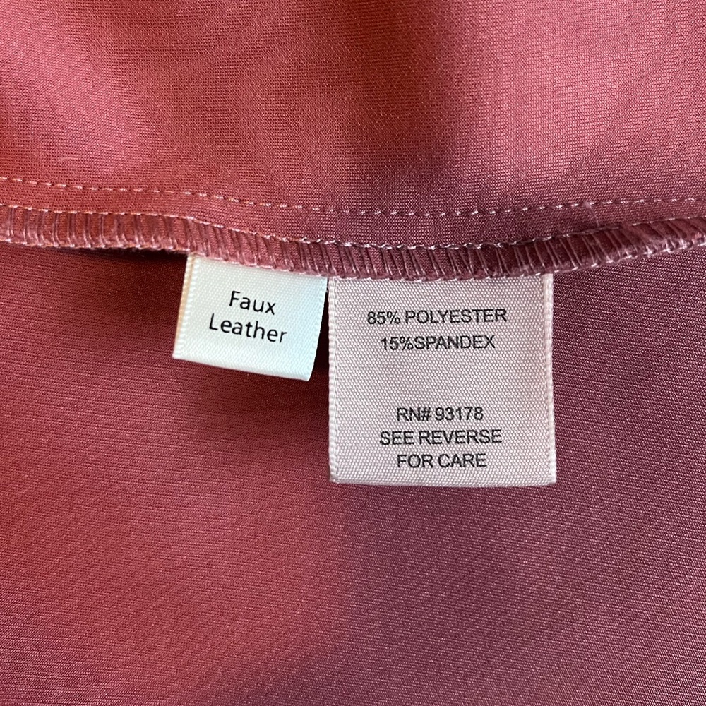 Philosophy Pink Faux Suede Open Front Coat Modern Minimalist Design (M) - Picture 7 of 12